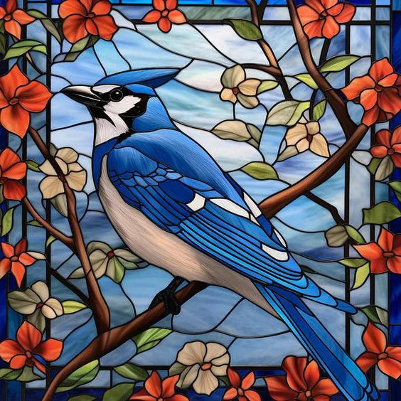 Custom size Window Film Stained Glass Films Frosted Privacy Static Cling Retro Bird Peacock Sticker Bathroom Skylight Decor