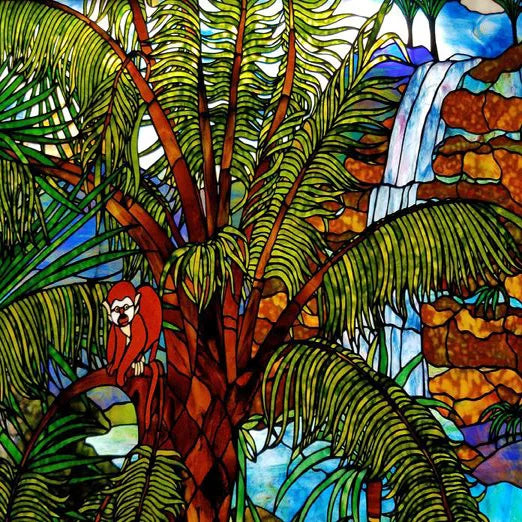 Window Film Frosted Stained Glass Films Customized Tiffany-Style Static Cling Sticker,Bathroom Door Kitchen Office Home Decor