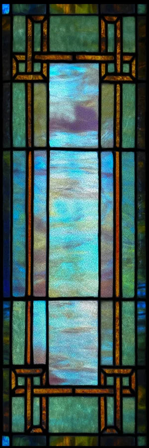 Frosted Stained Glass Window Film, Customized  Static Cling,,Privacy, European Style ,For Office, Bathroom Home Decor