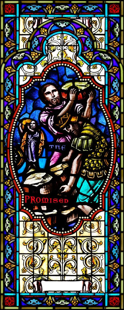 Religious Stained Glass Films,Frosted Window Sticker,Christ Gothic Styles Painting, Church Prayer Room, House of Worship Home