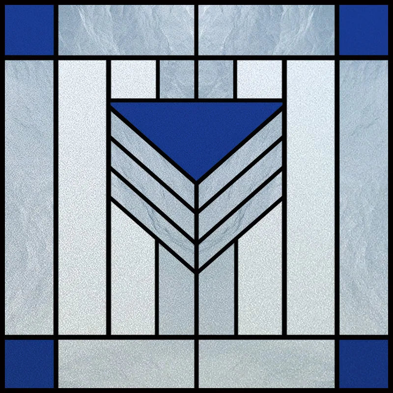 Custom Size Window Film, Stained Glass Sticker, Western Style, Privacy Frosted, Static Cling, Door, Office Home Decal