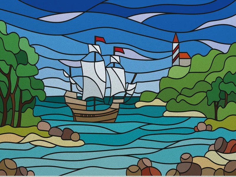 Stained Glass Window Film, Custom Size, Static Cling, Frosted,Flower, Bird, Tree Print for Transom, Glass, Home Decor