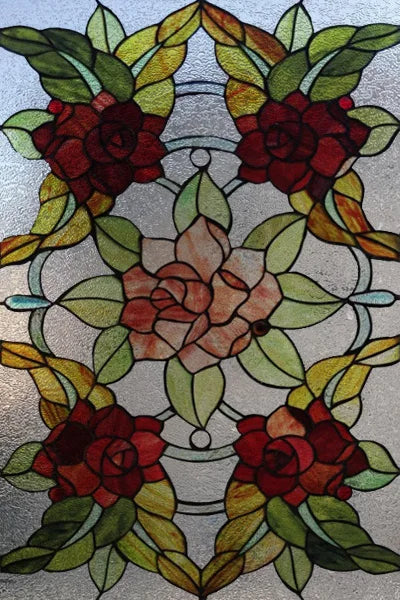 Window Film Frosted Stained Glass Films,European Static Cling Privacy Films,Door Sticker,Kitchen Office Home Decor Customized