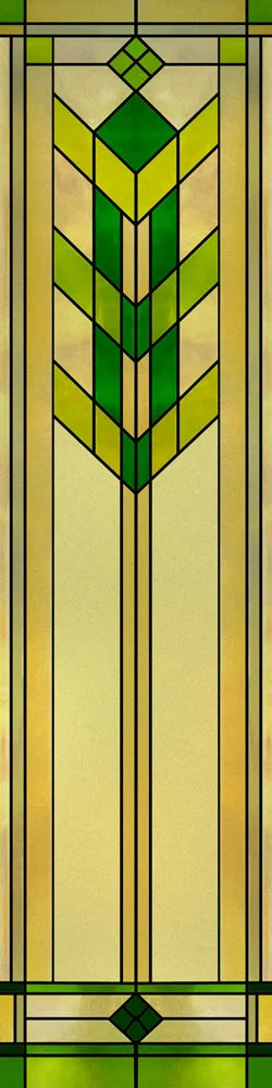 Custom Size Stained Glass Window Film, Frosted Privacy, Static Cling, Retro Matte,Door Sticker, Bathroom, Office, Home Decor