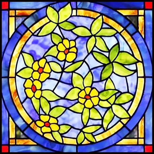 Window Film Frosted Stained Glass Films,Customized Church Design Static Cling Sticker,Home Decor Foil Window Treatment