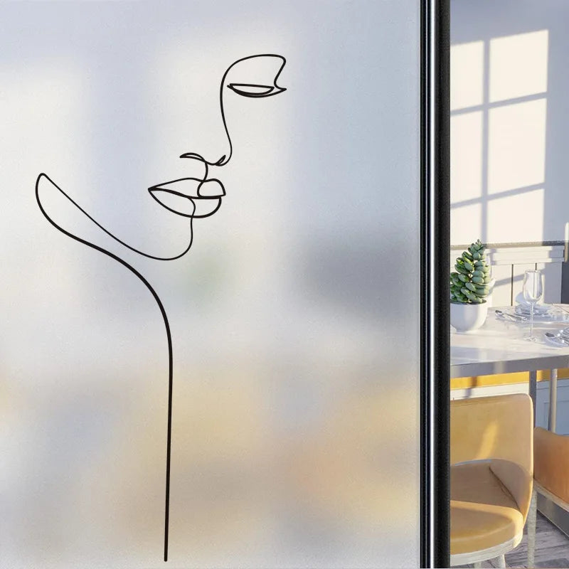 Custom Size Window Glass Films Window Film Static Cling Art Pictures Beauty Women Nude Girl Shower Nordic Obscure Stickers