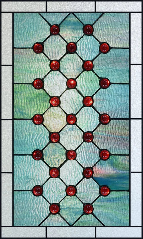 Window Film Victorian Stained Glass Films Customized  Church-style Static Cling Sticker Kitchen Bathroom Substitute for Home