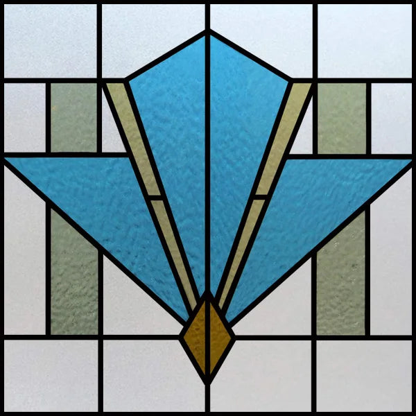 Custom Size Window Film, Stained Glass, Decorative Window Sticker, Privacy Frosted Static Cling, Decal for Glass Door, Office