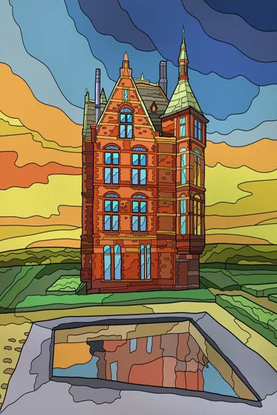 Custom Stained Glass Films Window Film Frosted Sticker Castle For Kitchen Bathroom Door Church Poster Home Decor