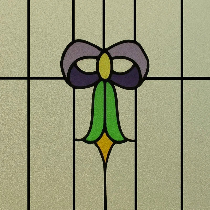 Custom Size Window Film, Stained Glass Sticker, Western Style, Privacy Frosted, Static Cling, Door, Office Home Decal