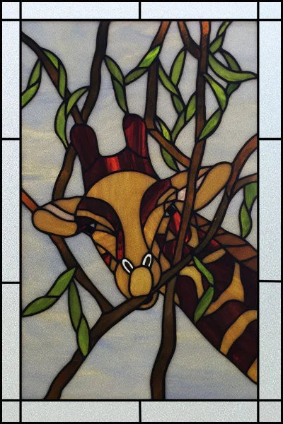 Customized Stained Glass Film Window Films Static Cling Frosted Sticker Church Peacock Birds Cat For Door Bathroom Home Decor