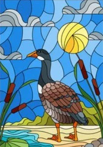 Window Film Stained Glass Stickers,Custom size Static Cling,Frosted Privacy Print Bird,Peacock,Heron,Owl,For Window Home Decor