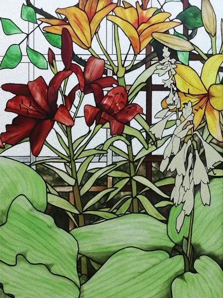 Custom Size Glass Window Film,Static Cling Frosted Opaque Glass Films,Stickers For Wardrobe Bathroom Kitchen Door,Tree Poster