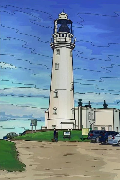 Custom Size Stained Glass Window Film, Retro Painted Frosted Static Cling, Vintage Glass Films Sticker, Lighthouse Sailboat