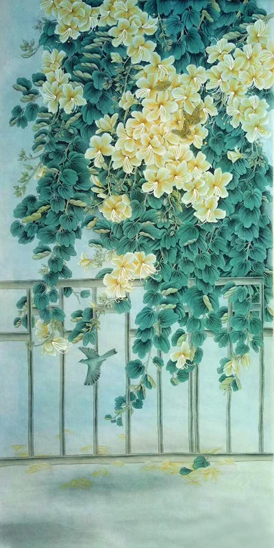 Stained Glass Films Static Cling Window Stickers Opaque Frosted Surface Bedroom Bathroom Decor Window Film Privacy Green Leaves