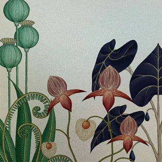 Stained Glass Window Film Frosted Glass Sticker Forest Customized Floral Leaves For Bathroom Kitchen Office Door Home Decor