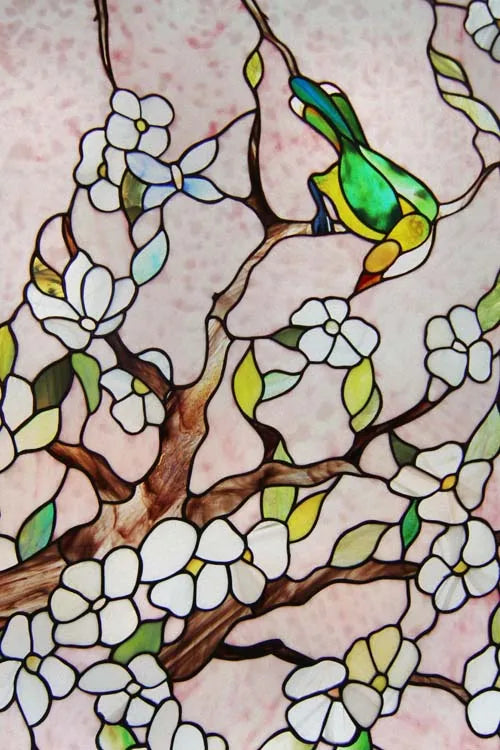 Stained Glass Film Window Sticker Static Cling  Remove Flower Rose Home Decoration for Windows,Custom designs welcom