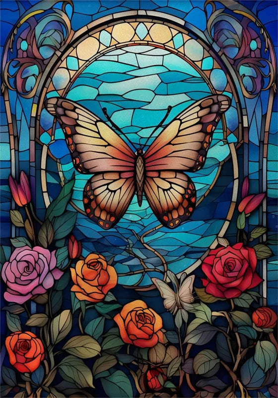 Window Film Frosted Stained Glass Films,Customized Art Design Static Cling Sticker,Rose Flower Home Decor Foil Window Treatment