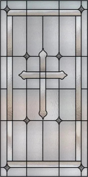 Frosted Stained Glass Window Film, Customized Privacy, Static Cling,Church Style, Door Sticker, Office, Bathroom Home Decor