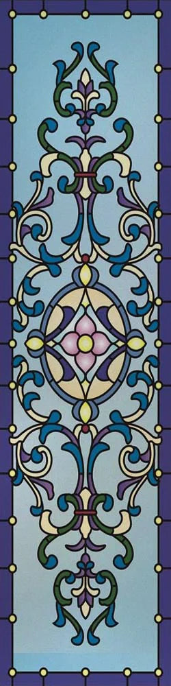 Custom Size Stained Glass Window Film, Frosted Privacy, Static Cling, Retro Matte,Door Sticker, Bathroom, Office, Home Decor