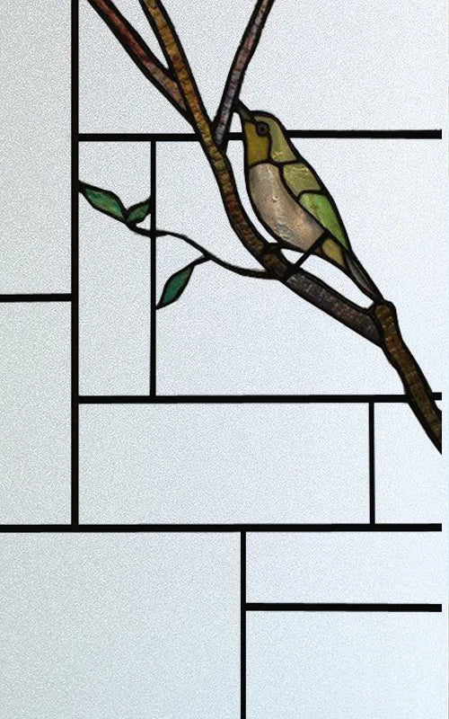 Frosted Stained Glass Film, Custom Size, Privacy, Static Cling,Door Sticker, Bathroom  Kitchen  Home Decor,Rose,Flower, Fruit