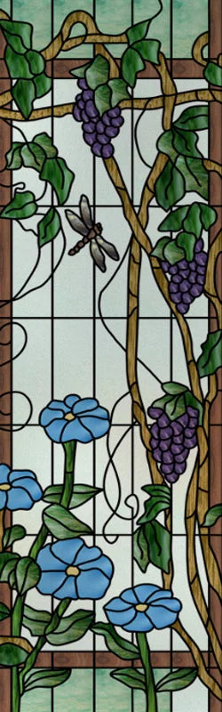 Custom Size Window Film, Stained Glass Films, Frosted Privacy, Retro Church Style, Colorful Door Sticker, Shower, Bathroom