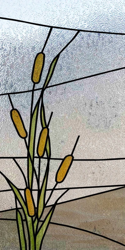 Custom Size Stained Glass Window Film Frosted Privacy Static Cling Retro Prairie Style Stickers Shower Kitchen Home Decor Flower