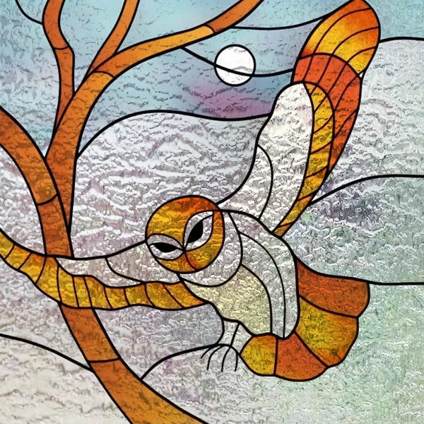 Custom size 3D Matte Window Film Stained Glass Decorative Uv Window Sticker Privacy Frosted Static Cling for Glass,Birds