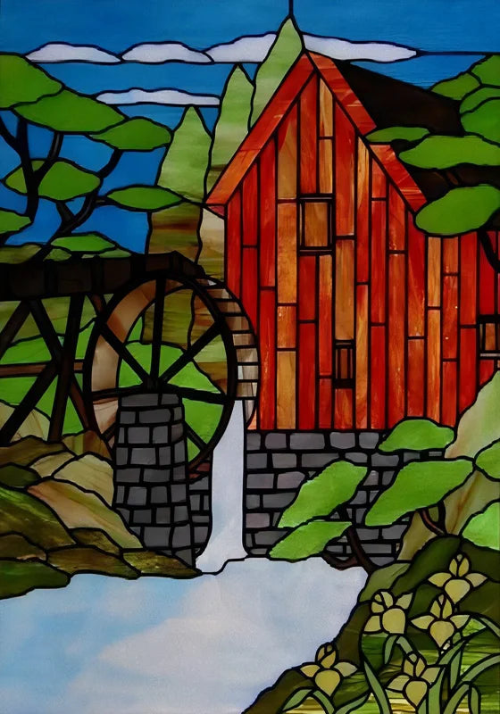 Stained Glass Wndow Film Frosted Glass Sticker Forest Custom Size Castle Cartoon For Kids Room Door Poster Home Decor