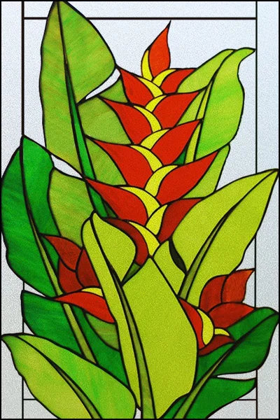 Customized Stained Glass Film Window Films Static Cling Frosted Sticker Church Peacock Birds Cat For Door Bathroom Home Decor