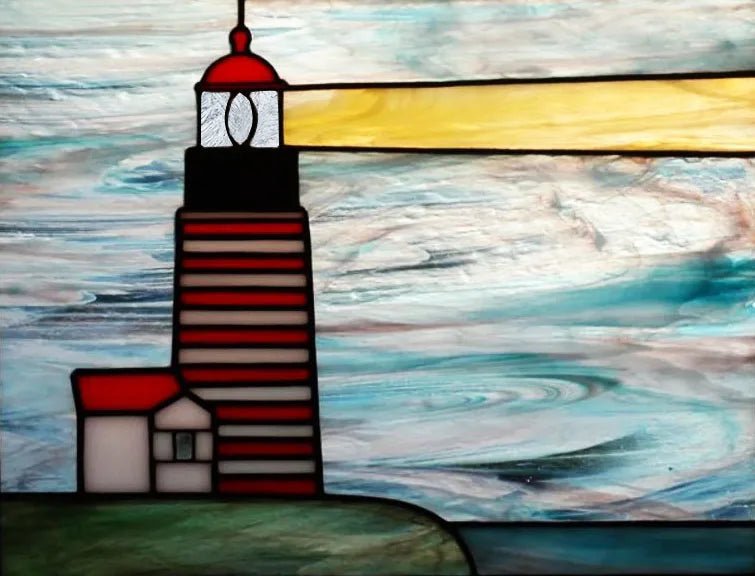 Glass Films Window Sticker Static Cling Frosted Home Decor Private Tint-Film For Door Window Cabinet Wardrobe Lighthouse