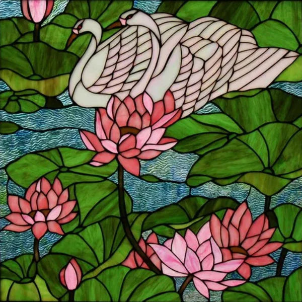 Window Film Stained Glass Films Static Cling Stickers for Bathroom Kitchen Office Home Decor,Tree,Animal,Custom fit to any Size