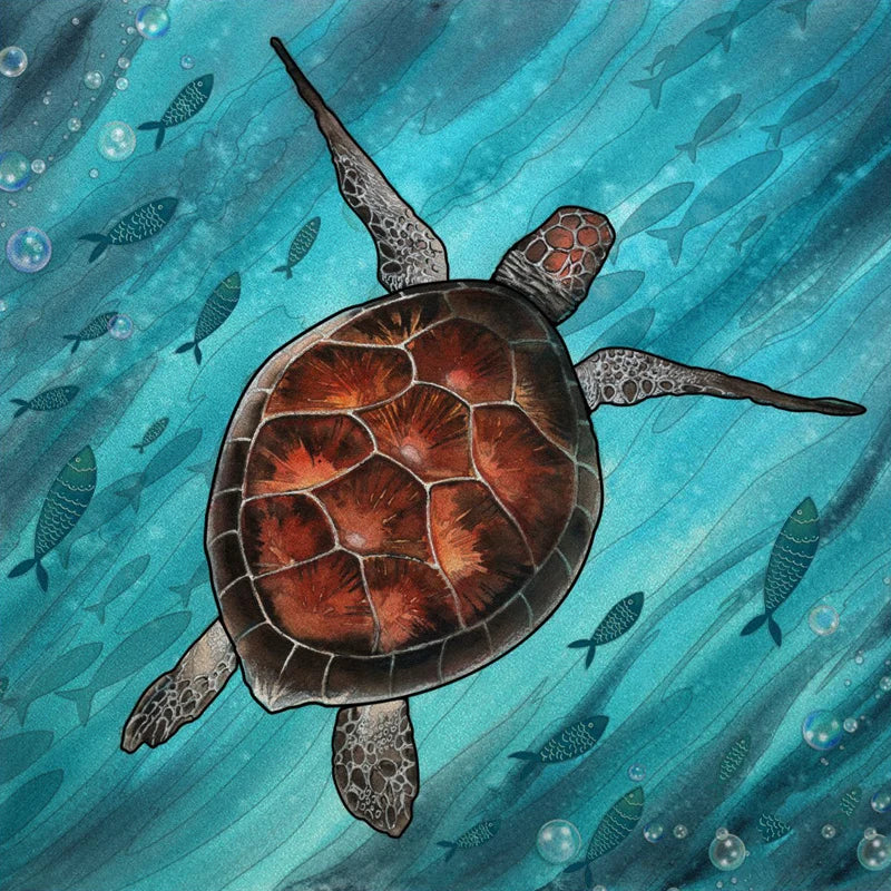 Custom size Window Film Stained Glass Films Frosted Privacy Static Cling Background Sticker Aquarium Ocean Poster Fish Tank Film