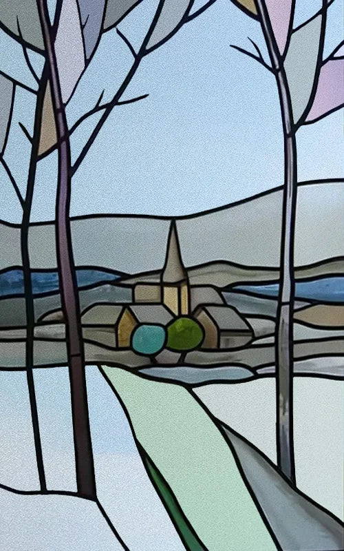 Frosted Stained Glass Film, Custom Size, Privacy, Static Cling,Door Sticker, Bathroom  Kitchen  Home Decor,Rose,Flower, Fruit