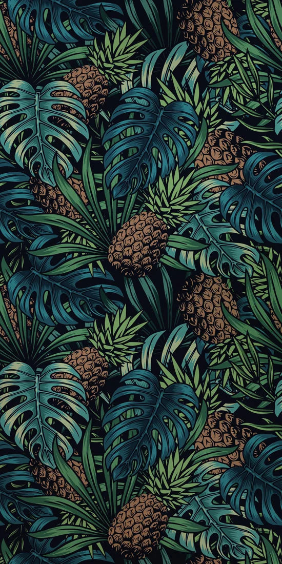 Stained Glass Film, Opaque Sticker,Frosted Static Cing ,Tropical Leaves, Seamless Pattern,Home Decor, Privacy, Custom Size