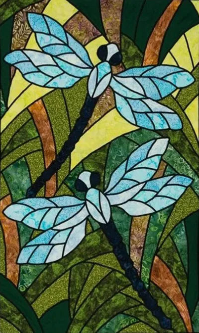 Custom size Glass Films,Stained Glass Stickers Static Cling,Frosted Privacy Print Dragonfly Butterfly for Window Door Home Decor