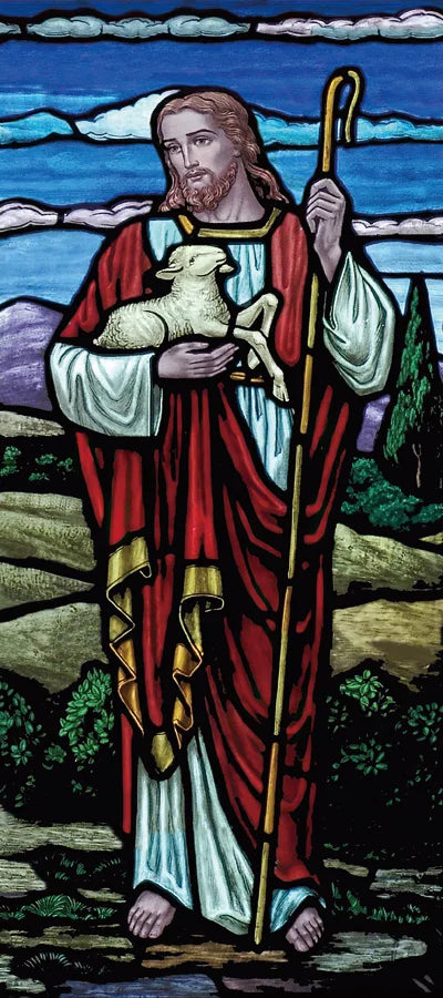 Custom size Window Stained Glass film Door sticker Christian Pictures Wall Stickers Glass decor church Jesus Poster