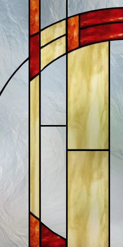 Custom Size Stained Glass Window Film,Frosted Privacy, Static Cling,Retro Prairie Style Stickers,Kitchen Bathroom Door, Home