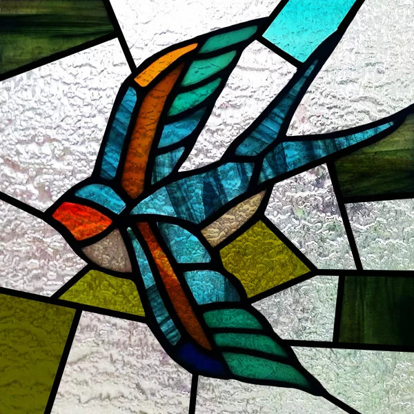 Custom size 3D Matte Window Film Stained Glass Decorative Uv Window Sticker Privacy Frosted Static Cling for Glass,Birds