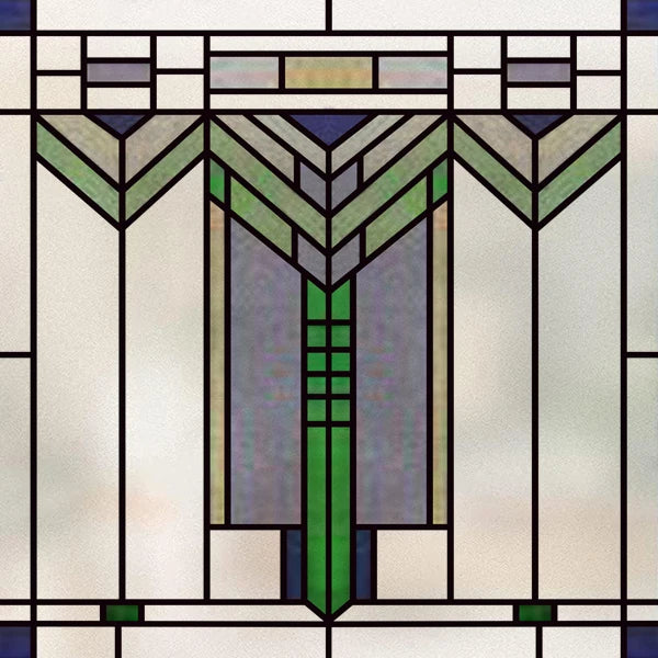 Window Film Frosted Stained Glass Films,Customized Art Design Prairie Static Cling Sticker,Home Decor Foil Window Treatment