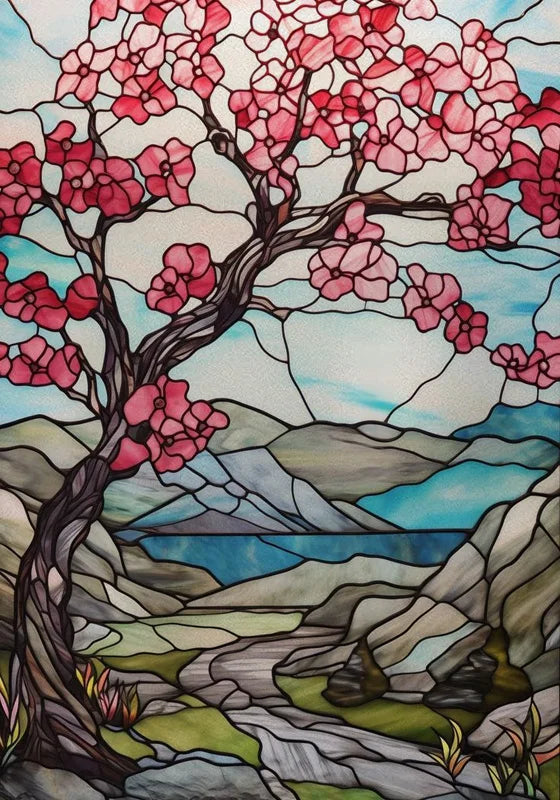 Window Film Frosted Stained Glass Films,Customized Art Design Static Cling Sticker,Rose Flower Home Decor Foil Window Treatment