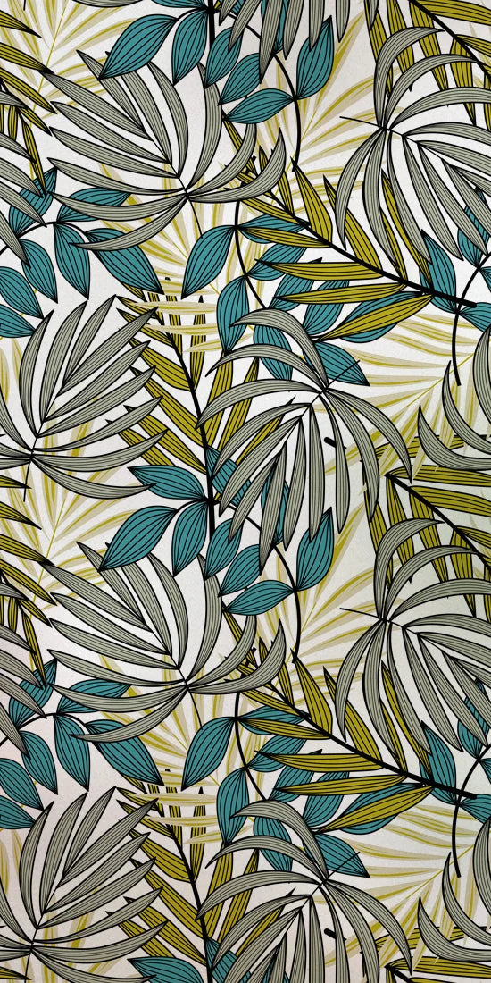 Stained Glass Film, Opaque Sticker,Frosted Static Cing ,Tropical Leaves, Seamless Pattern,Home Decor, Privacy, Custom Size