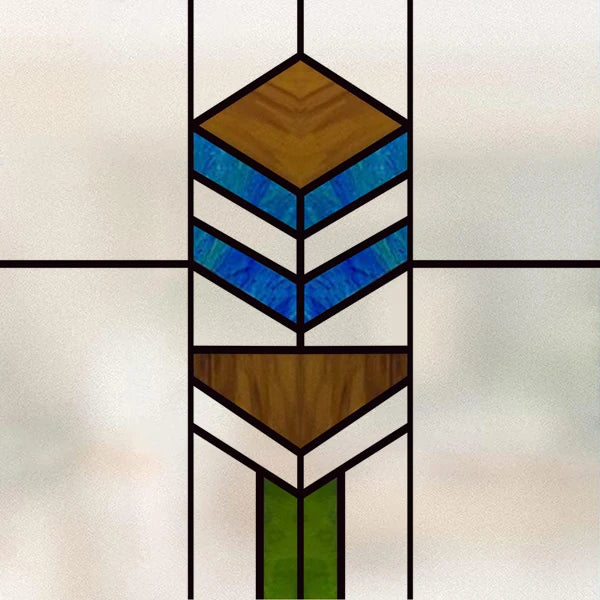 Window Film Frosted Stained Glass Films,Customized Art Design Prairie Static Cling Sticker,Home Decor Foil Window Treatment