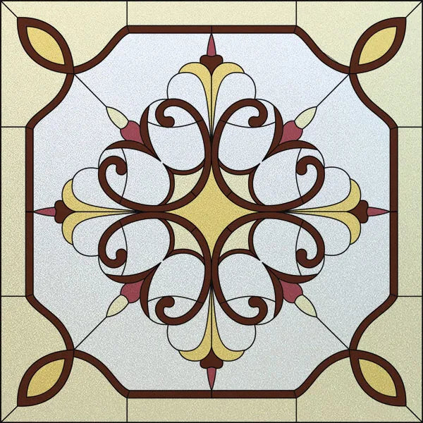 Stained Glass Window Film Frosted Glass Sticker,Custom made to fit any Window Size or Shape, ,Church Static Cling,Home Decor