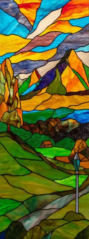 Custom size Stained Glass Films,Flower, Fruit,Tree,Leaf,Bird,Fish Painting Stickers For Bathroom Bedroom Door Office Home Decor