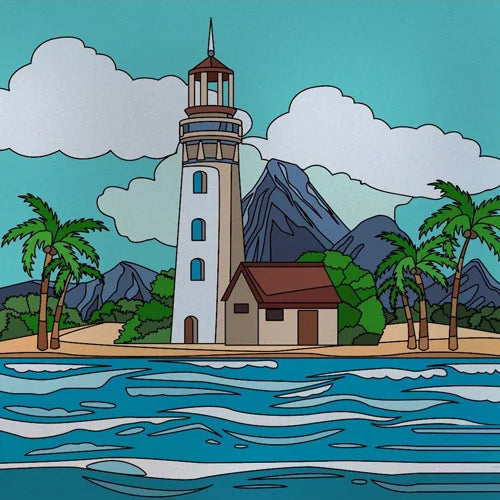 Custom Size Stained Glass Films,Privacy Static Cling,Print Castle, Sailboat, House Door Sticker,Office, Home Decor