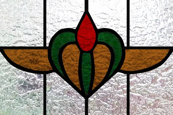 Custom Size 3D Matte Window Film, Stained Glass, Decorative UV Window Sticker, Privacy Frosted Static Cling, Home Decal