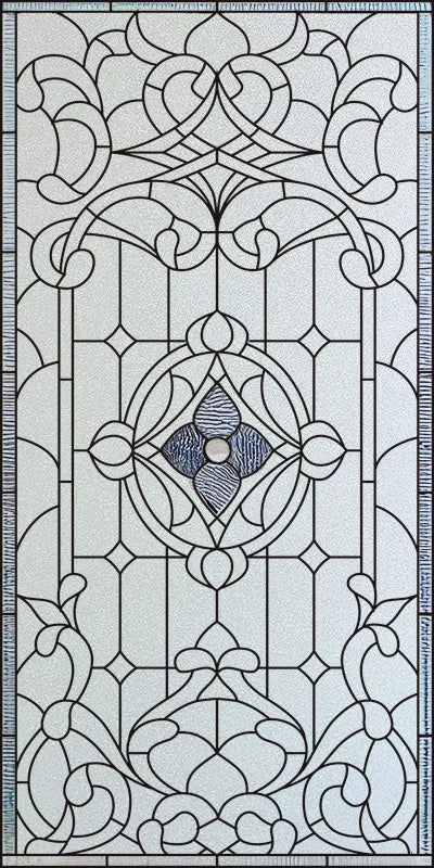 Window Film Frosted Stained Glass Films Church Static Cling Privacy Films Door Sticker Kitchen Office Home Decor Customized