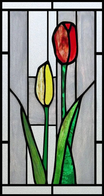 Window Film Stained Glass Stickers,Custom size Static Cling Rose,Flower Privacy Films Door Sticker Kitchen Office Home Decor