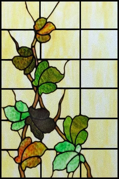 Custom Size Stained Glass Window Film Frosted Privacy Static Cling Retro Prairie Style Stickers Shower Kitchen Office Home Decor